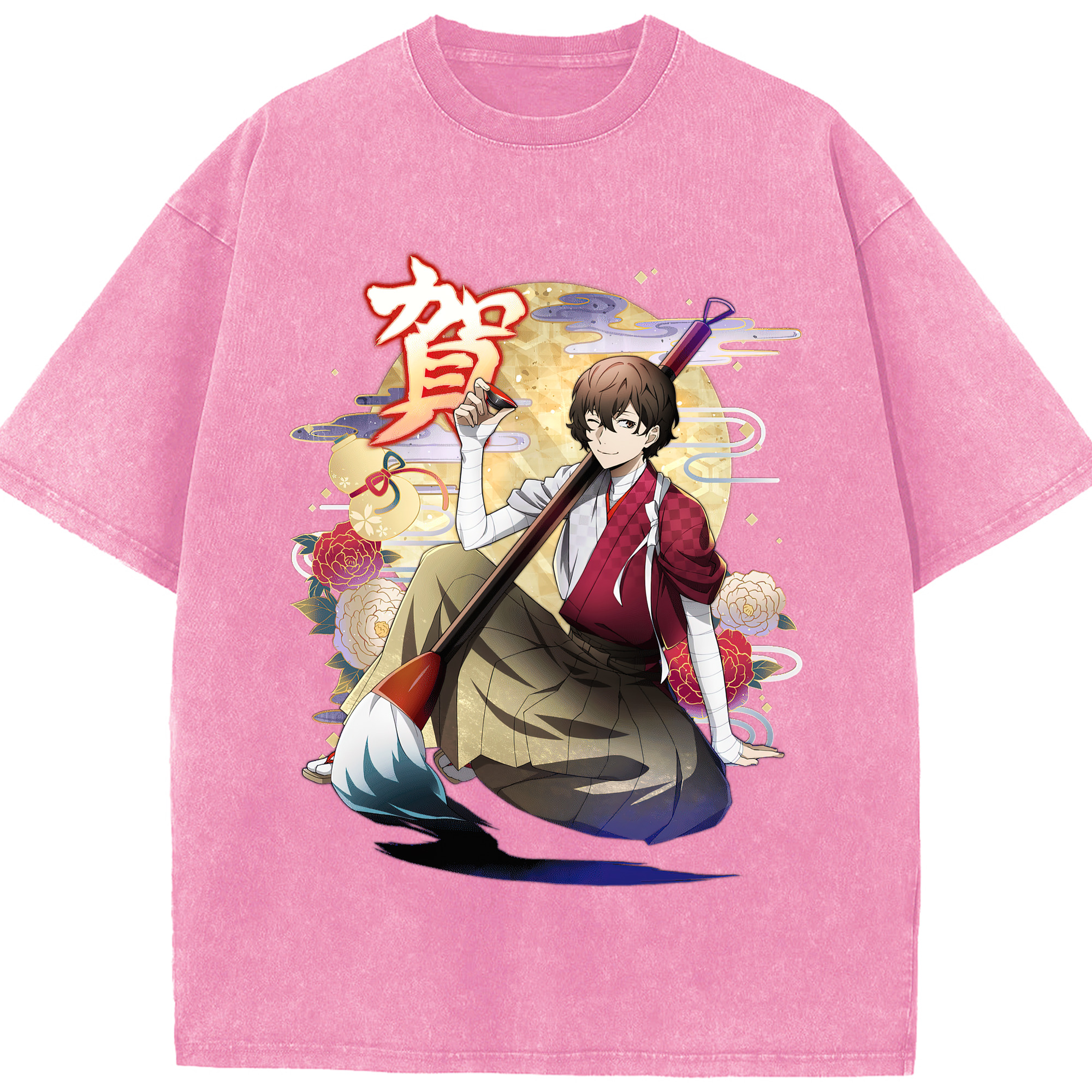 （画像用） 文豪ストレイドッグス Bungo Stray Dogs 綿100% ヴィンテージ風 半袖Tシャツ（フロントプリント）